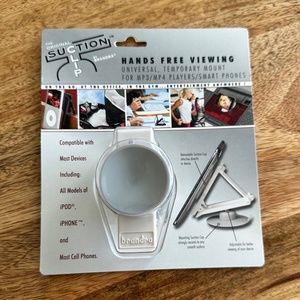 "Hands-Free on the Go: The Dual Suction Cup Cell Phone Mount with Hidden Stand"